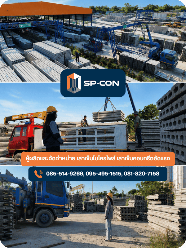 เสาเข็มตราเพชร SPCON สเปกเต็ม